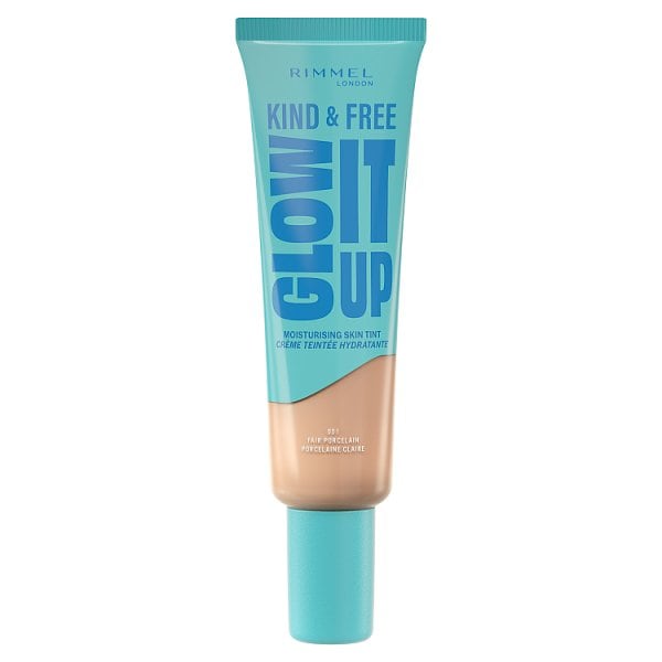 Rimmel Kind & Free Glow It Up Hydrating Skin Tint Liquid Foundation 001 Fair Porcelain