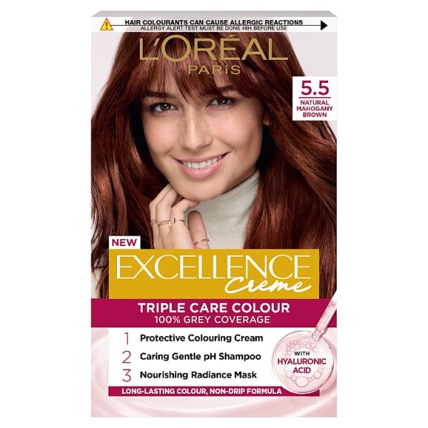 L'oréal Paris Unisex 5.5 Natural Mahogany Brown L'oréal Excellence Crème