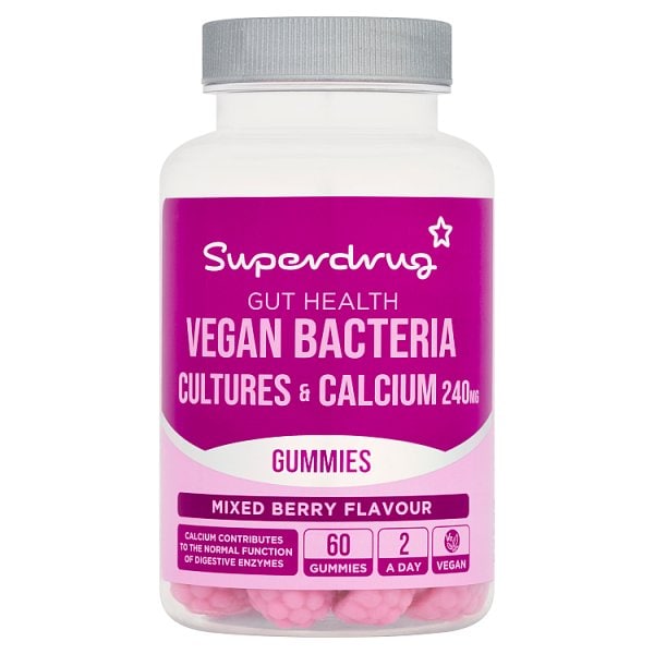 Superdrug Unisex Gut Health Probiotic Vegan Gummies 60S