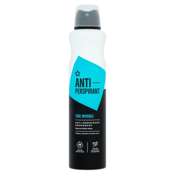 Superdrug Men's White 48Hr Apd Cool 250Ml