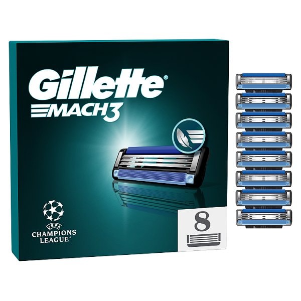 Gillette Men's Mach3 Razor Blade Refills 8 Count