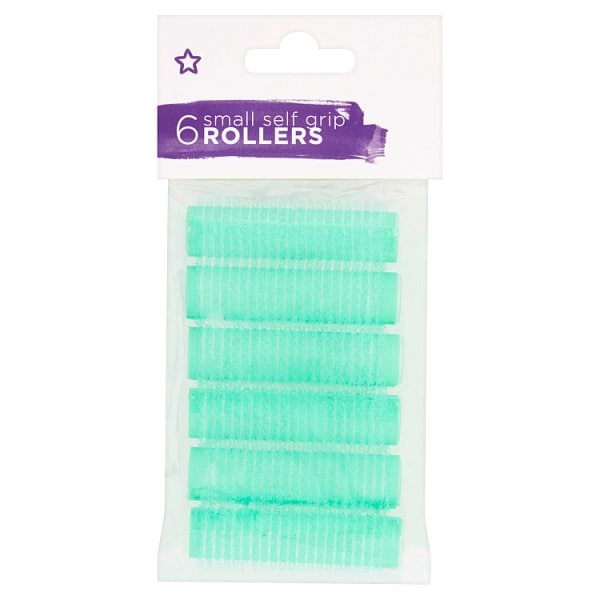 Superdrug Unisex Green Small Self Grip Rollers 6