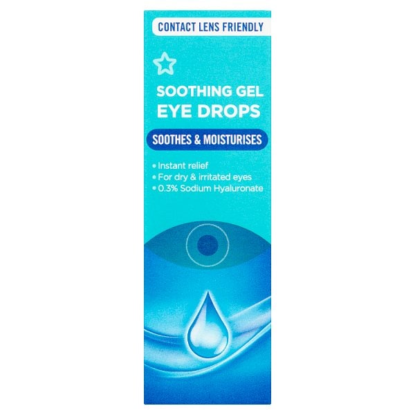 Superdrug Unisex Soothing Gel Eye Drops 10Ml