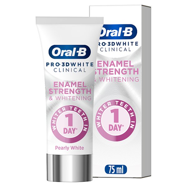 Oral-B Unisex Enamel Strength & Whitening Toothpaste 75Ml