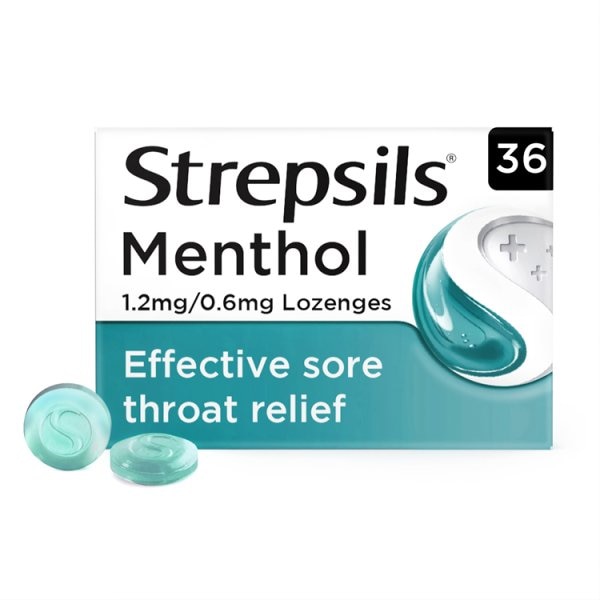 Strepsils Unisex Sore Throat Menthol Lozenges 36S