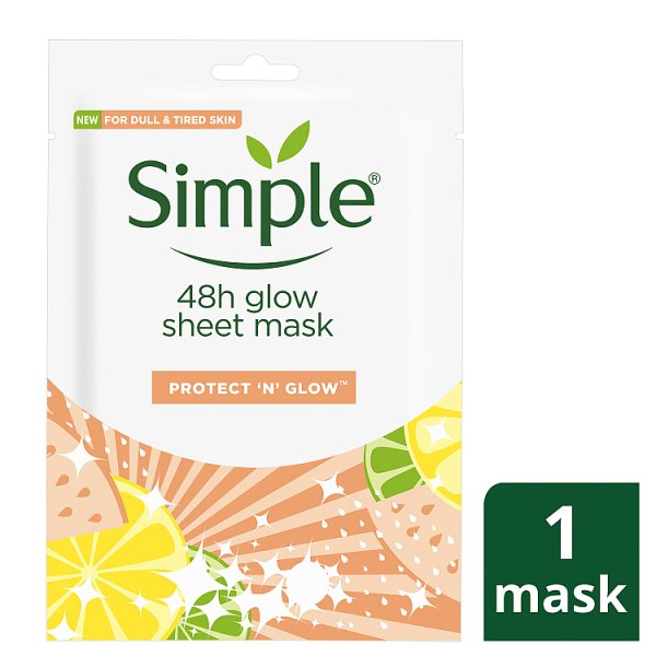 Simple Protect 'N' Glow 48h Glow Sheet Mask 1 mask