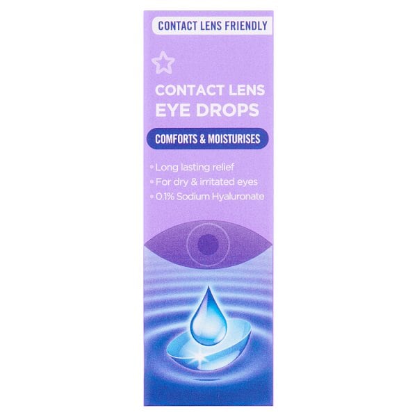 Superdrug Unisex Contact Lens Drops 10Ml
