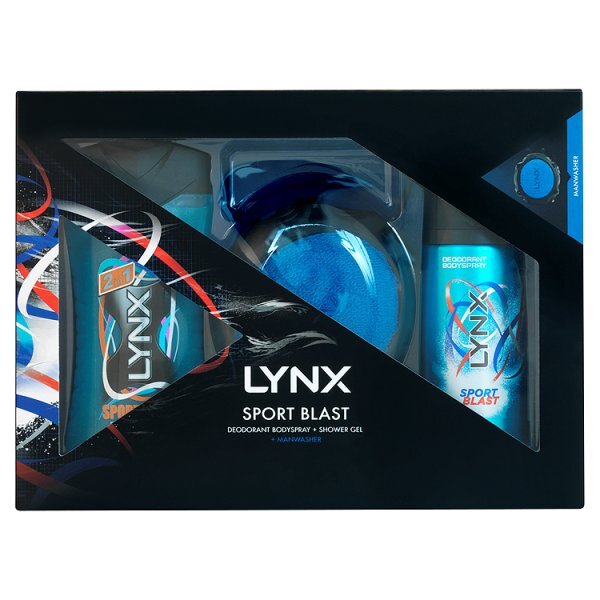 Manwash Lynx Sportsblast Manwash Gift Pack | Gift Shop | Superdrug