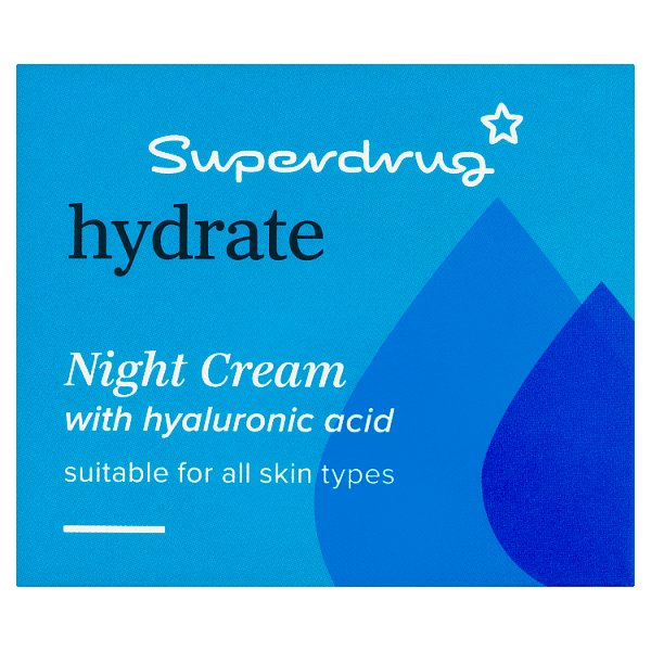 Superdrug Unisex Cream Skin Hydrate Night 50Ml