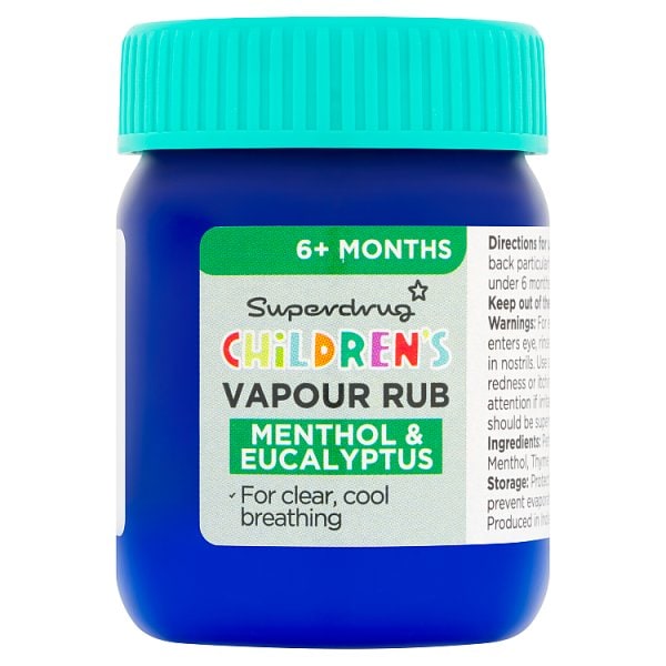 Superdrug Unisex Kids Childs Vapour Rub 50G