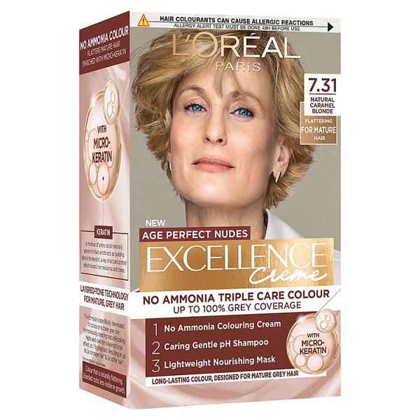 L'oréal Paris Unisex 7.31 Caramel Blonde Excellence Crème Universal Nudes Linen Blonde