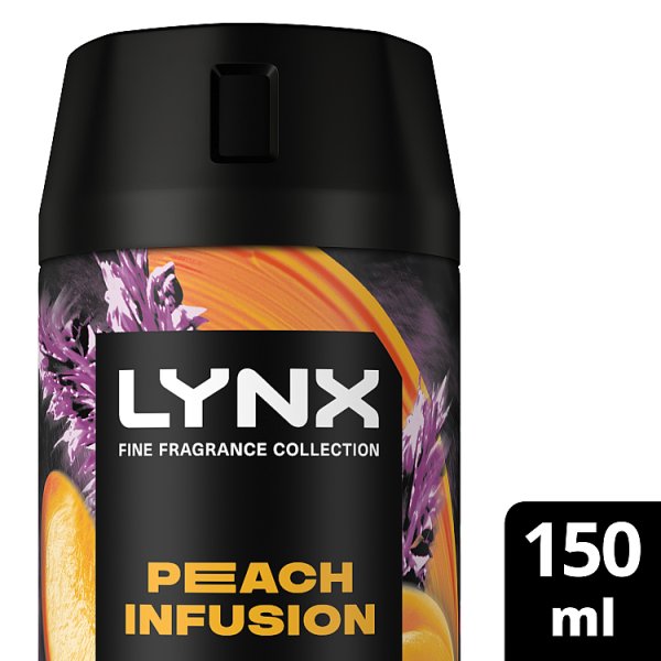Lynx Men's Body Spray Fine Fragrance Collection Peach Infusion Premium 150Ml