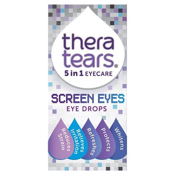 Thera Tears Unisex White 5-In-1 Screen Eyes Eye Drops 10Ml