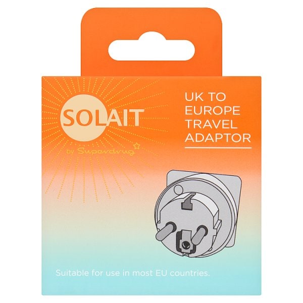 Superdrug Solait Uk To Eu Travel Adaptor