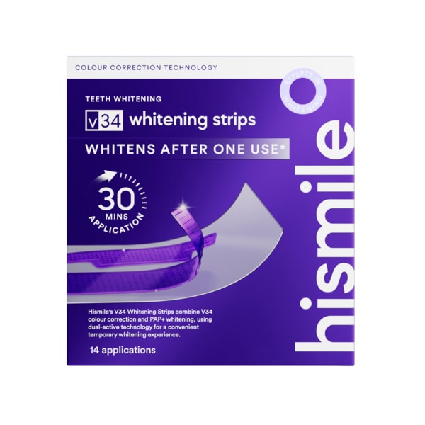 Hismile Unisex White V34 Teeth Ning Strips (14Pk)