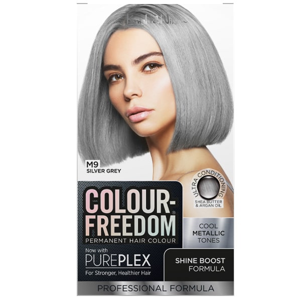 Knight & Wilson Unisex Grey Colour Freedom Permanent Hair Colour. M9 Silver