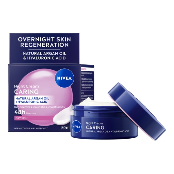 Nivea Unisex Cream Nourishing Night For Dry & Sensitive Skin 50Ml