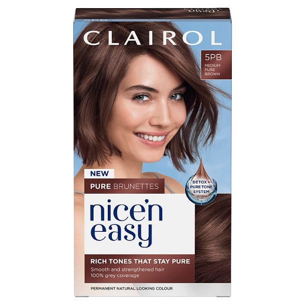 Clairol Nice 'N Easy Unisex Medium Mocha Brown Pure Brunettes 5Pb