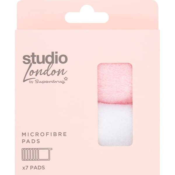 Superdrug Studio London Unisex Microfibre Pads 7Pk