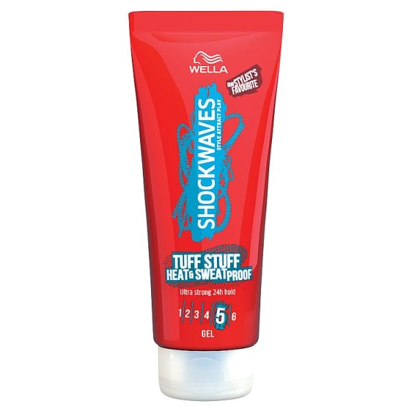 Wella Unisex Shockwaves Tuff Stuff Heat & Sweat Proof Gel 200Ml