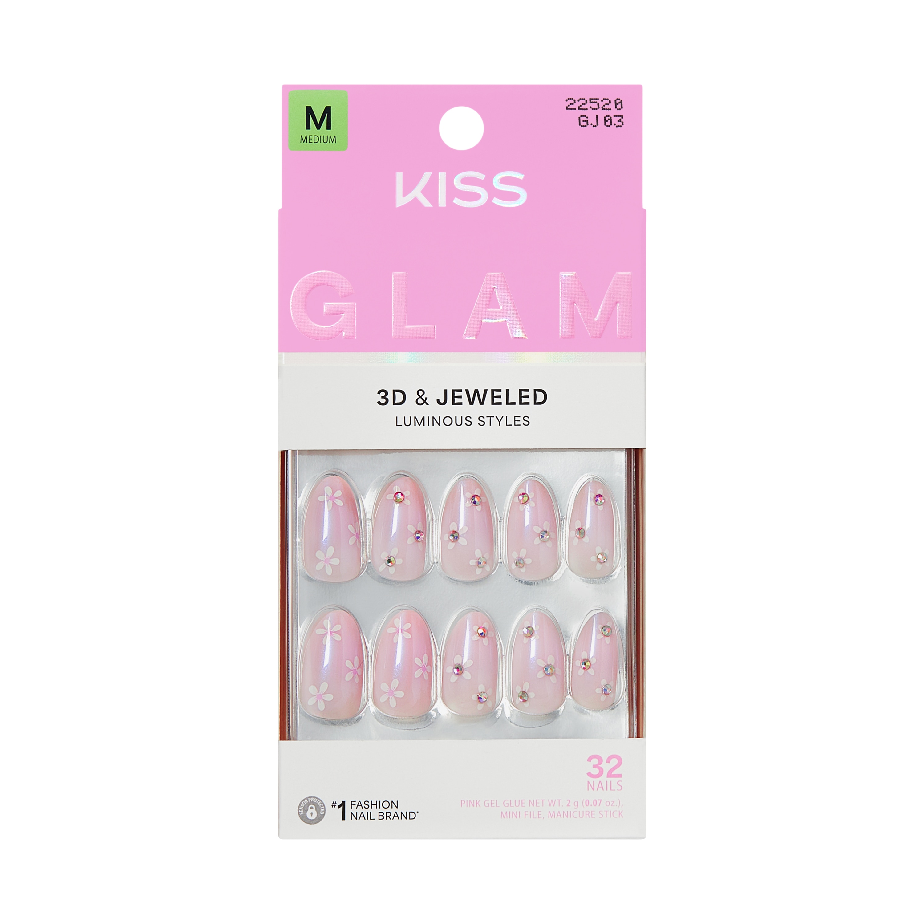 KISS GLAM JEWEL NAILS BREEZE OF BLISS
