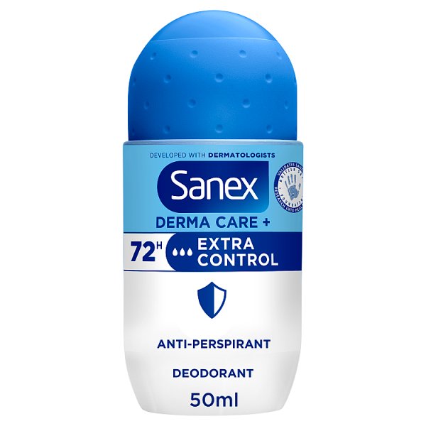 Sanex Women's Derma Care+ Extra Control 72Hr Anti-Perspirant 50Ml