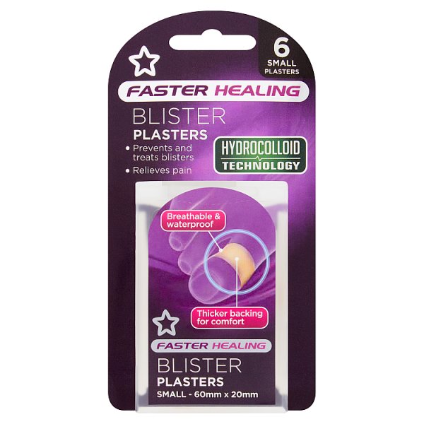 Superdrug Unisex Small Blister Plasters X 6