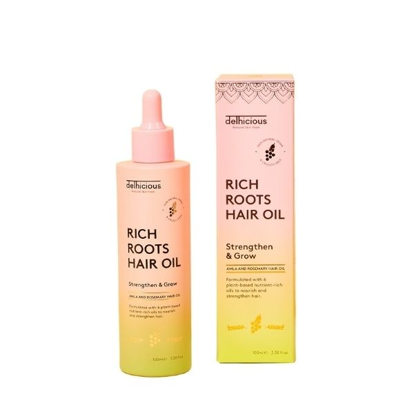 Delhicious Unisex Rich Roots Strengthen & Grow Hair Oil 100Ml