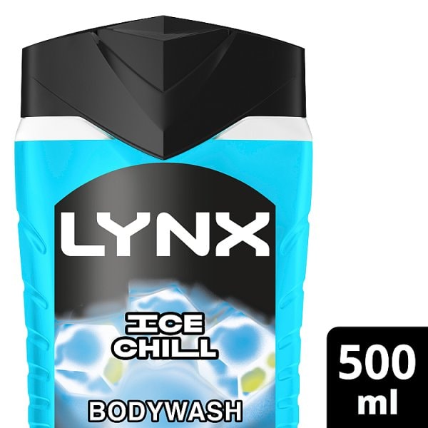 Lynx Men's Ice Chill 3-In-1 Body Wash Shower Gel 500Ml