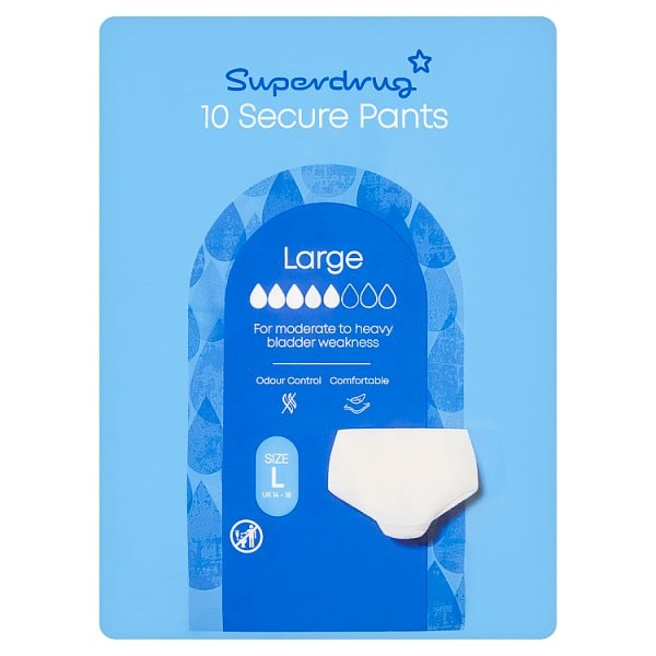 Superdrug Men's Incontinence Pants Large X 10