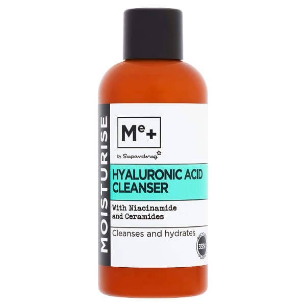 Me+ Unisex By Superdrug Hyaluronic Acid Cleanser Travel Mini 100Ml