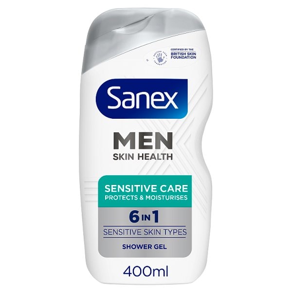 Sanex Shower Gel Men Skin Health Sensitive Care 400ml