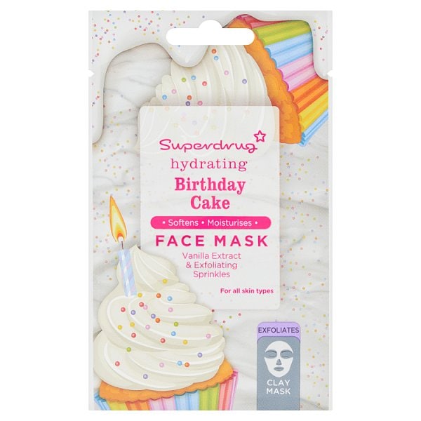 Superdrug Unisex Birthday Cake Clay Face Mask