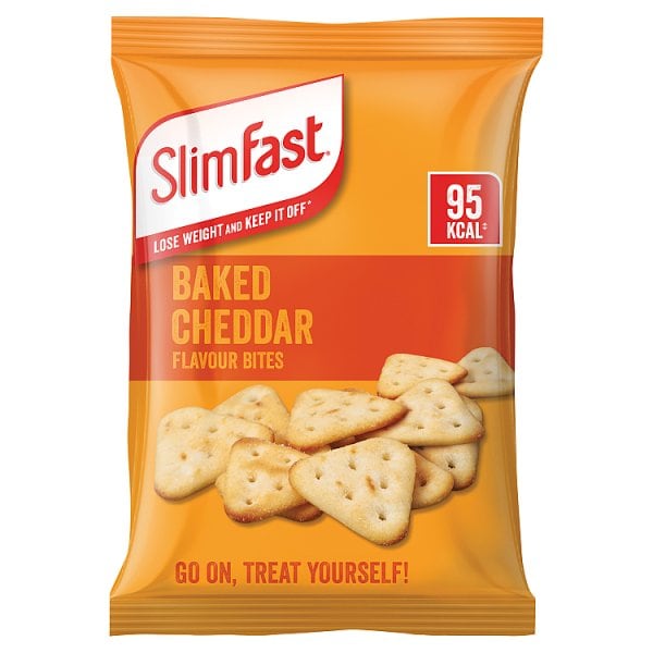 Slimfast Unisex Oven Baked Cheddar Flavour Bites 22G