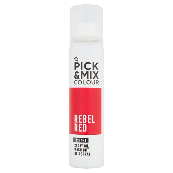 Pick & Mix Unisex Red Temporary Hair Colour Spray 75Ml