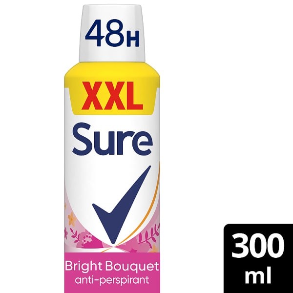 Sure Women's Anti-Perspirant Aerosol Bright Bouquet 300Ml