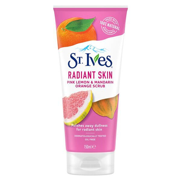St Ives Even & Bright Pink Lemon & Orange Scrub 150ml