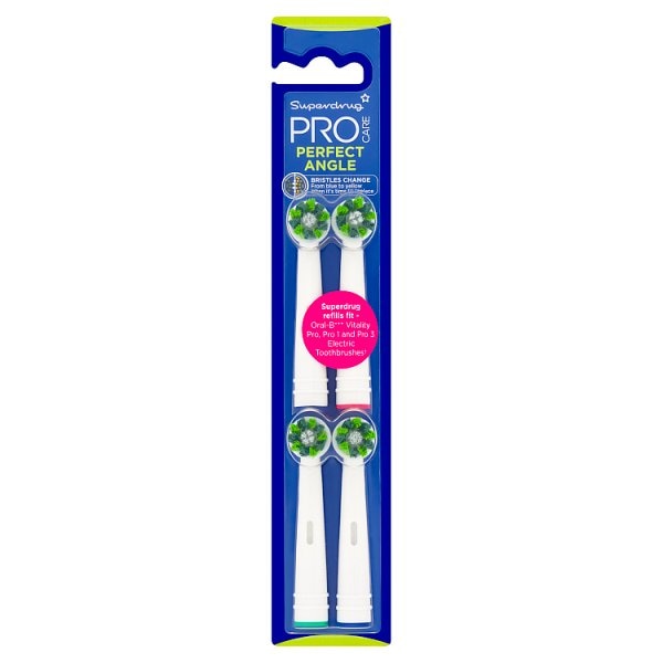 Procare Unisex Perfect Angle Toothbrush Refills 4 Pack