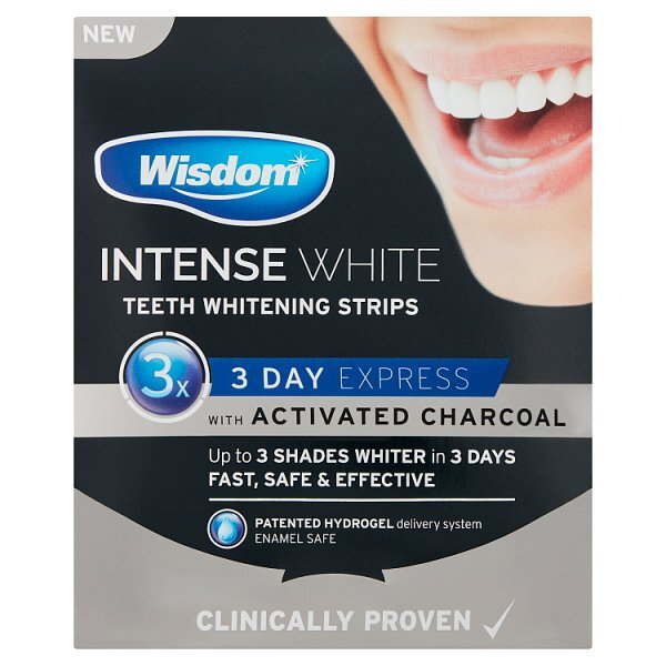 Wisdom Intense White Teeth Whitening Strips Charcoal Toiletries