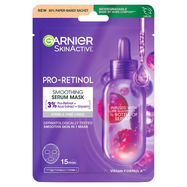 Garnier ProRetinol Smoothing Serum Sheet Mask