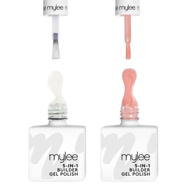 Mylee 5-in-1 Builder Gel Duo Clear + Peach 2 x 15ml