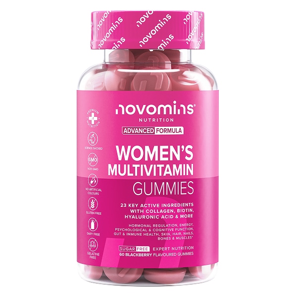 Novomins Women's Blackberry-Flavoured Multivitamin Gummies