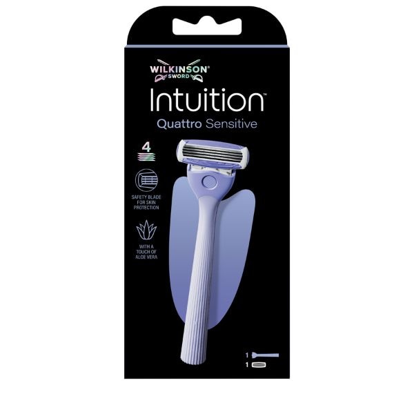 Wilkinson Sword Women's Intuition Quattro Sensitive Razor
