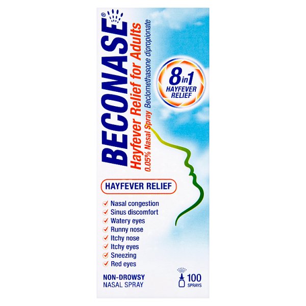 Beconase Unisex Allergy & Hayfever Relief Nasal Spray - 100 Sprays