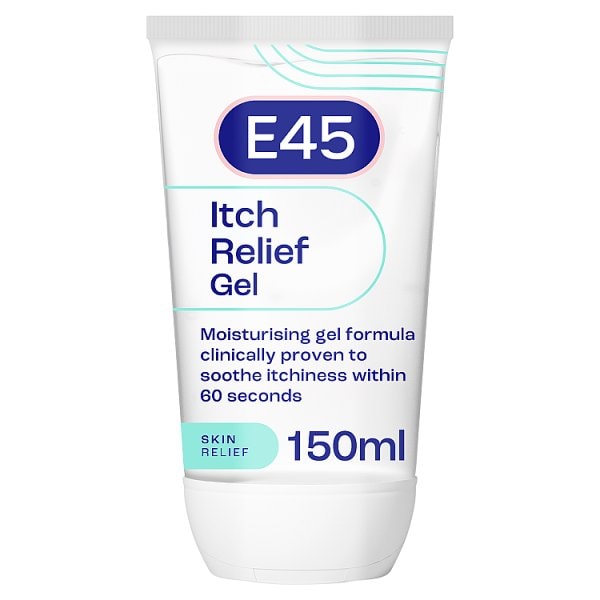 E45 Unisex Itch Relief Gel Soothes Irritated & Dry Skin 150Ml