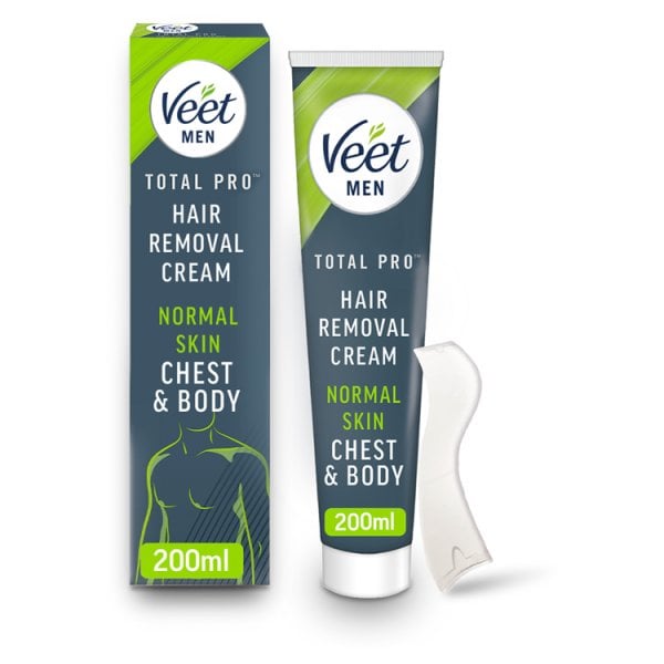Veet Men's Cream Hair Removal Chest & Body Normal Skin 200Ml