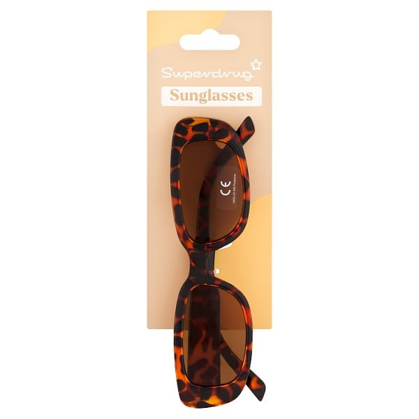 Superdrug Unisex Studio London Sunglasses Square Tortoiseshell
