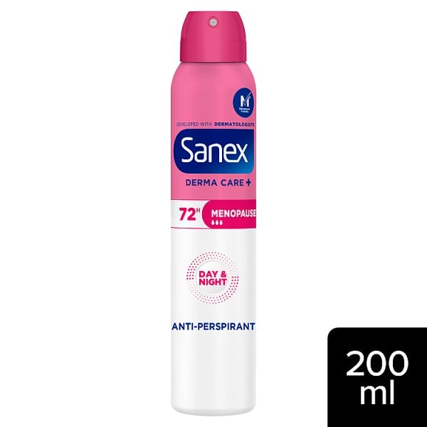 Sanex Women's Derma Care+ Menopause Anti-Perspirant Spray 200Ml