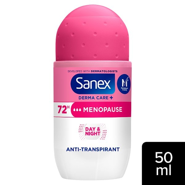 Sanex Women's Derma Care+ Menopause Anti-Perspirant Roll-On 50Ml