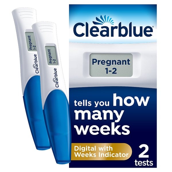 Clearblue Unisex Digital Weeks Indicator Pregnancy Test - 2 Tests